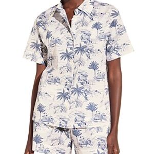 Eberjey Blue and white Pajama Set